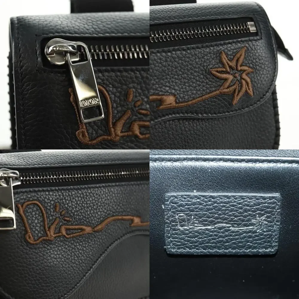 Dior Leather Cactus Jack Arm Pouch Mini Bag Black